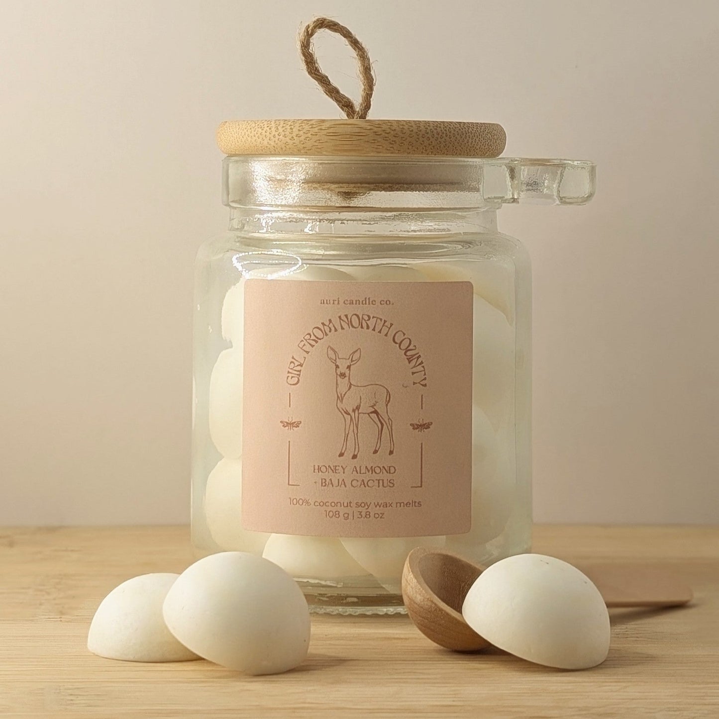 Girl From North County | Honey Almond + Baja Cactus | Glass Jar