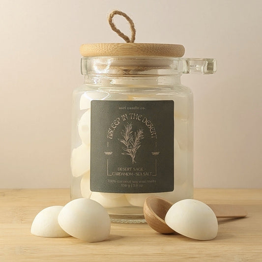 Asleep In The Desert | Desert Sage + Cardamom + Sea Salt | Glass Jar