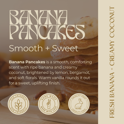 Banana Pancakes | Fresh Banana + Creamy Coconut