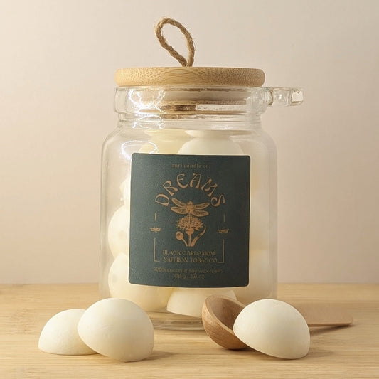 Dreams | Black Cardamom + Saffron Tobacco | Glass Jar