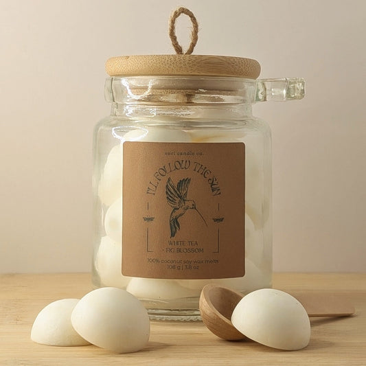 I'll Follow The Sun | White Tea + Fig Blossom | Glass Jar