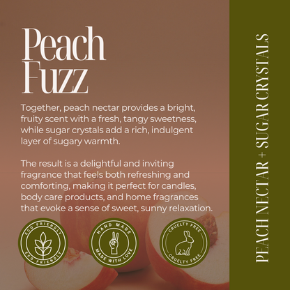 Peach Fuzz | Peach Nectar + Sugar Crystals
