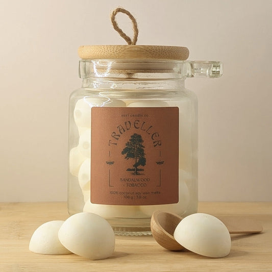 Traveller | Sandalwood + Tobacco | Glass Jar